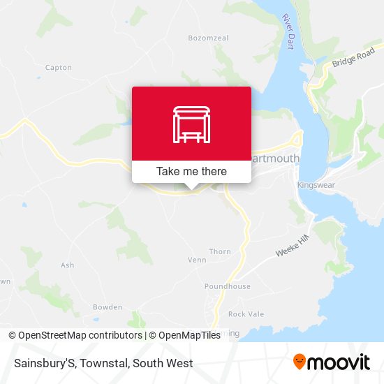 Sainsbury'S, Townstal map