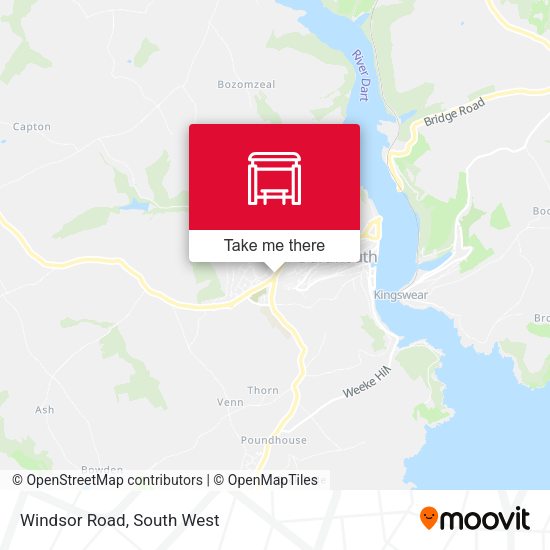 Windsor Road map
