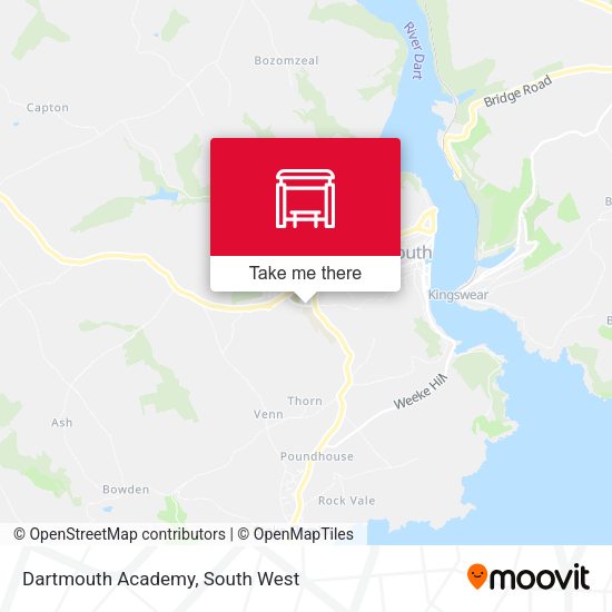 Dartmouth Academy map