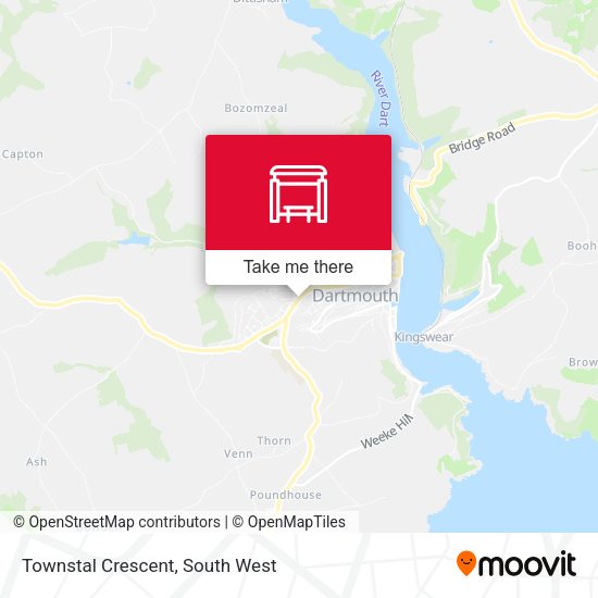 Townstal Crescent map