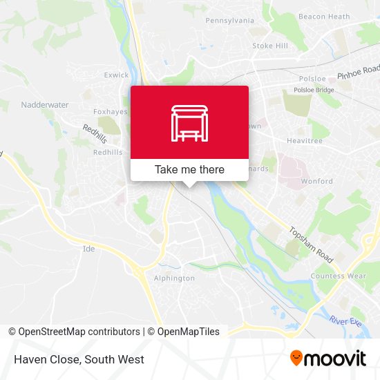 Haven Close map