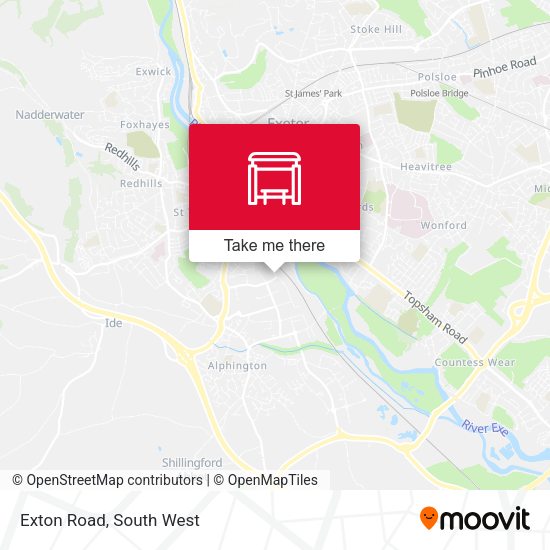 Exton Road map