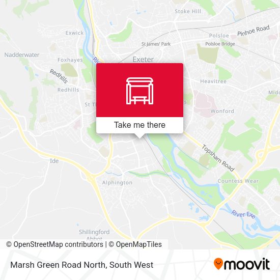 Marsh Green Road North map