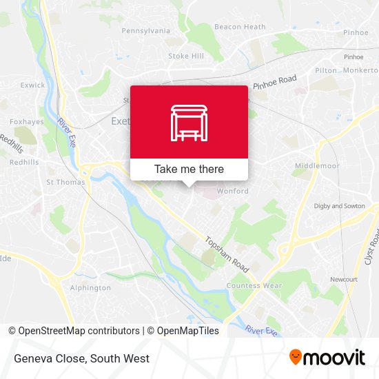 Geneva Close map