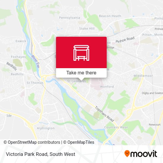 Victoria Park Road map