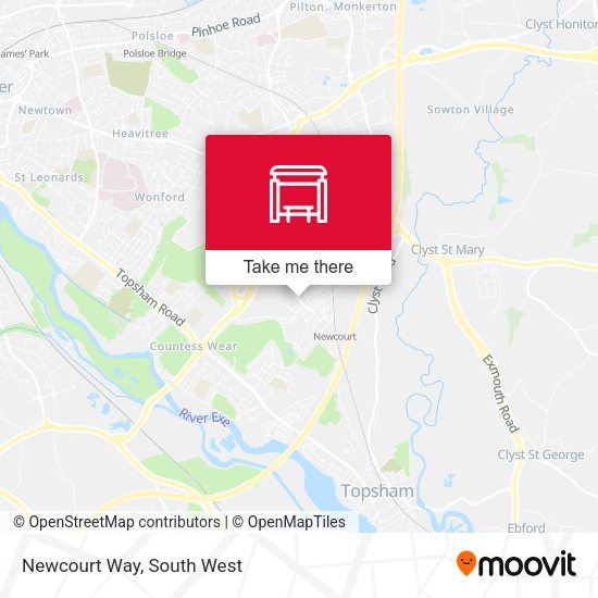 Newcourt Way map