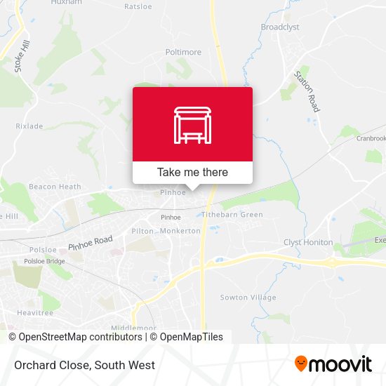 Orchard Close map