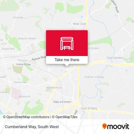 Cumberland Way map