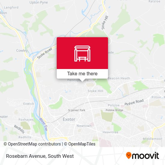 Rosebarn Avenue map