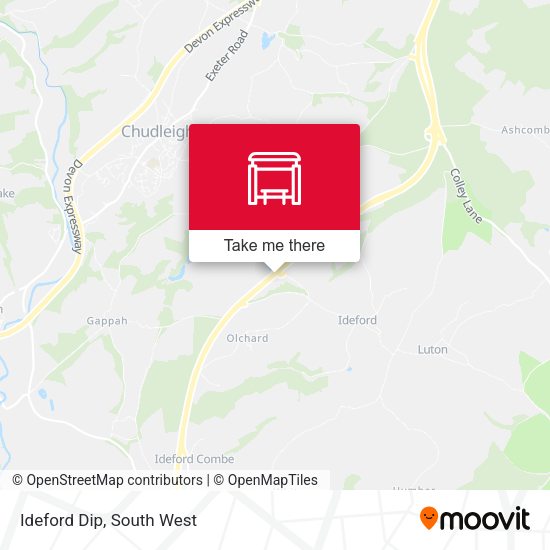 Ideford Dip map