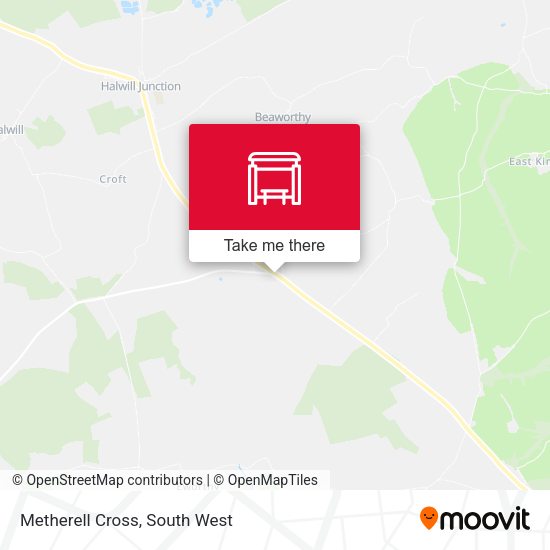 Metherell Cross map