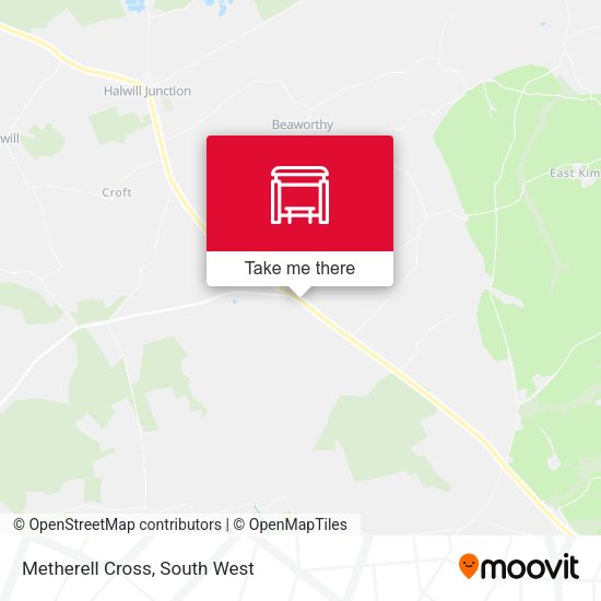 Metherell Cross map
