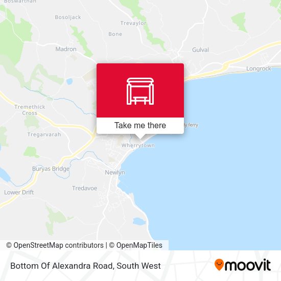 Bottom Of Alexandra Road map