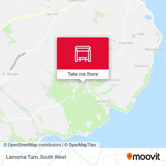 Lamorna Turn map