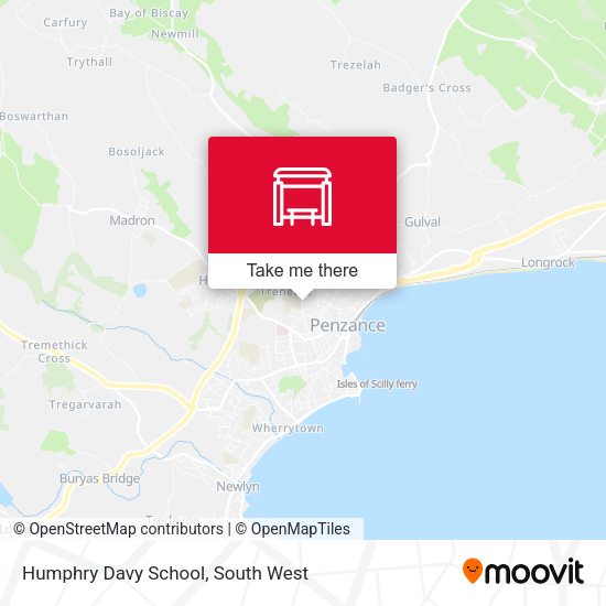 Humphry Davy School map