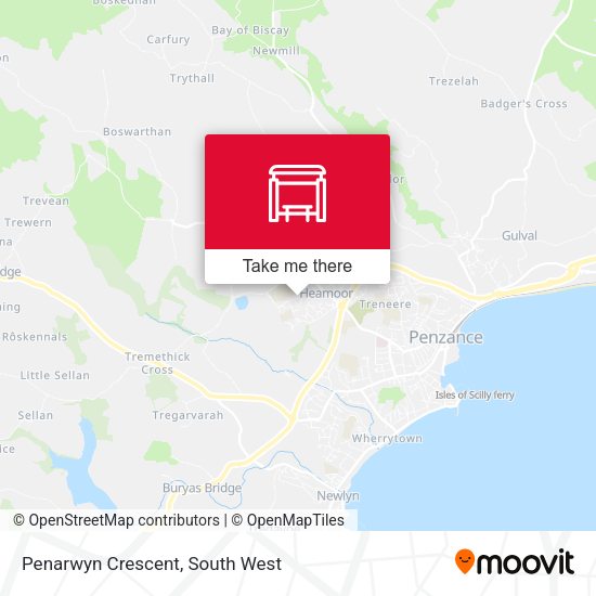 Penarwyn Crescent map
