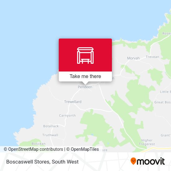 Boscaswell Stores map