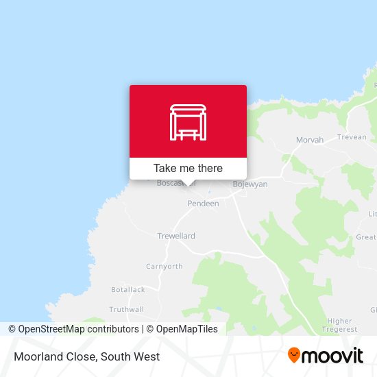 Moorland Close map