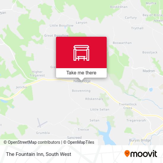 The Fountain Inn map