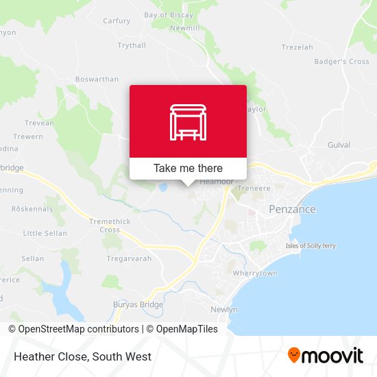 Heather Close map