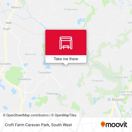 Croft Farm Caravan Park map