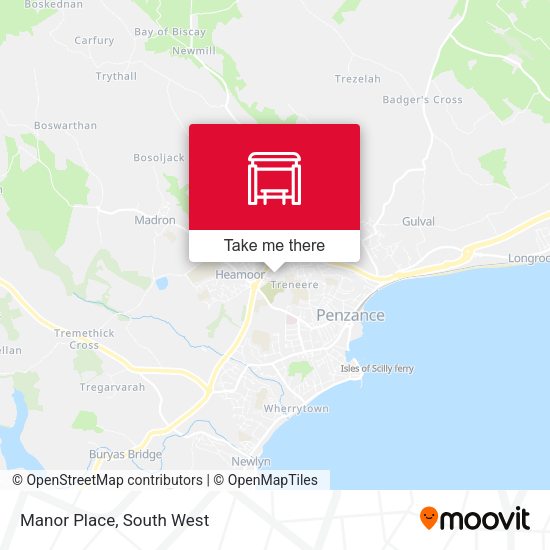Manor Place map
