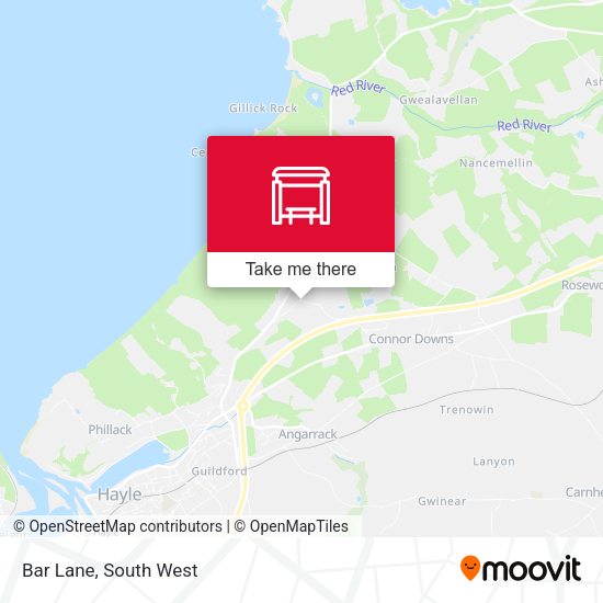 Bar Lane map