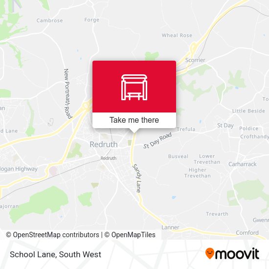 School Lane map