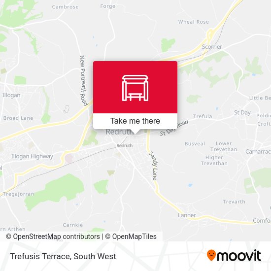 Trefusis Terrace map