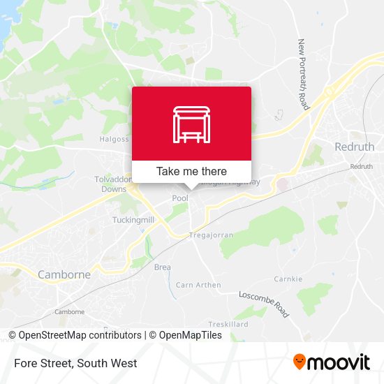 Fore Street map