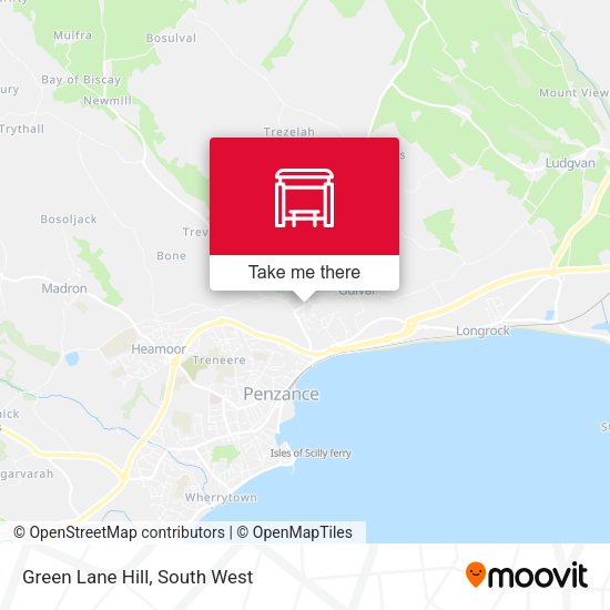 Green Lane Hill map