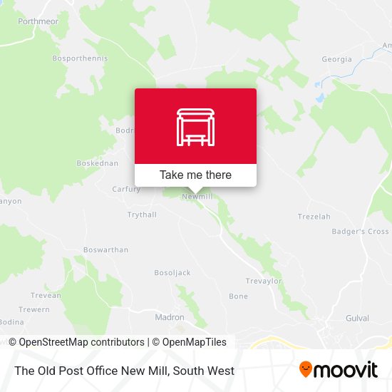 The Old Post Office New Mill map