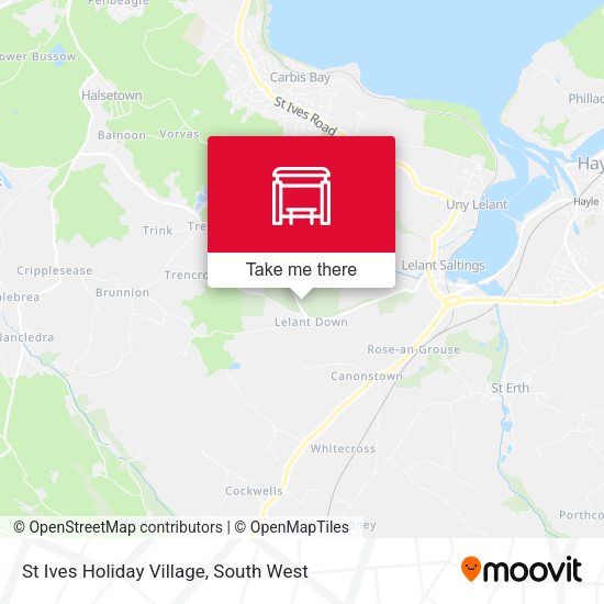 St Ives Holiday Village map
