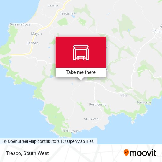 Tresco map