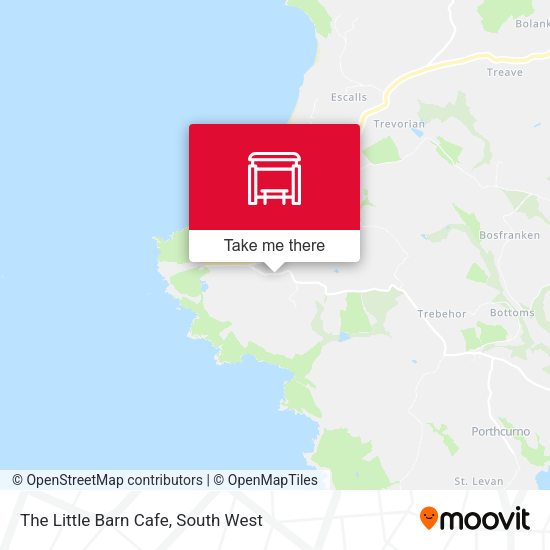 The Little Barn Cafe map