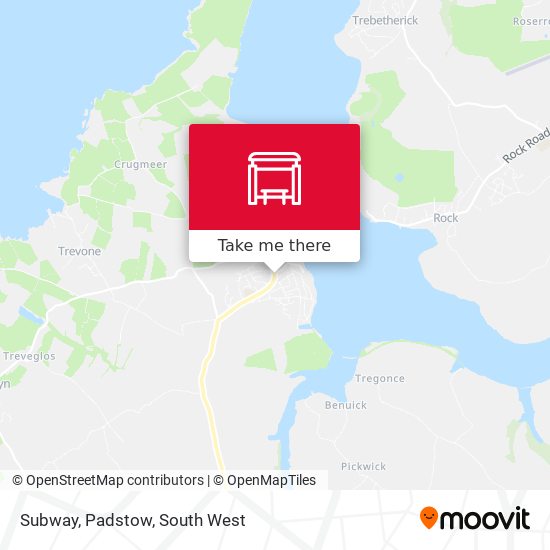 Subway, Padstow map