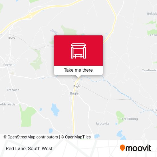 Red Lane map