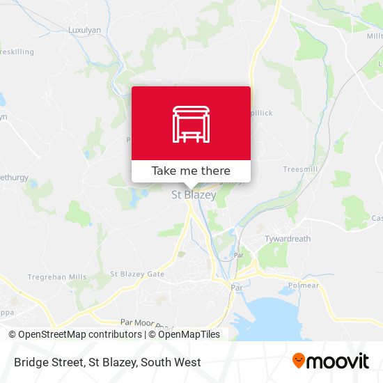 Bridge Street, St Blazey map