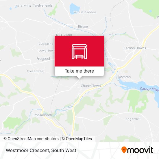 Westmoor Crescent map