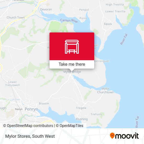 Mylor Stores map