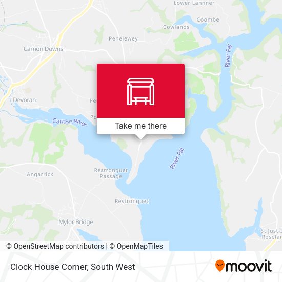 Clock House Corner map
