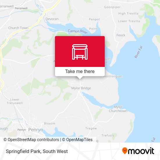 Springfield Park map