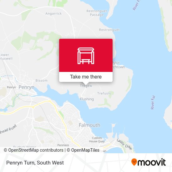 Penryn Turn map