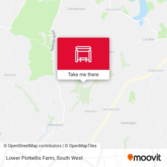 Lower Porkellis Farm map