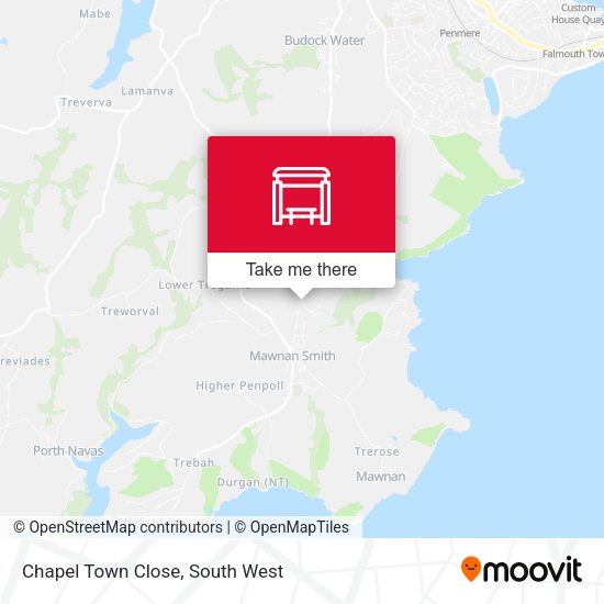 Chapel Town Close map