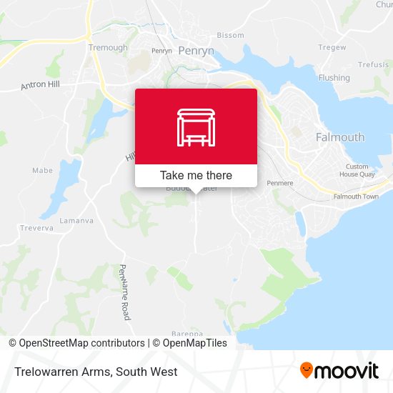 Trelowarren Arms map