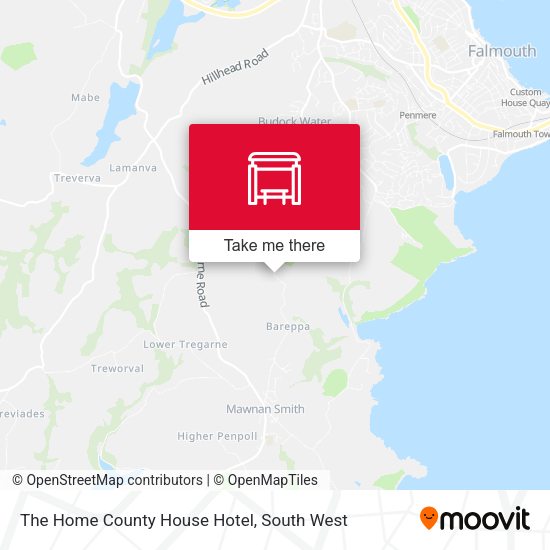 The Home County House Hotel map