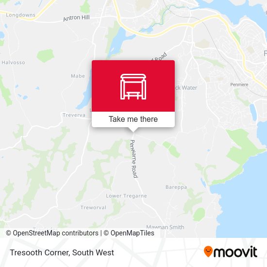 Tresooth Corner map
