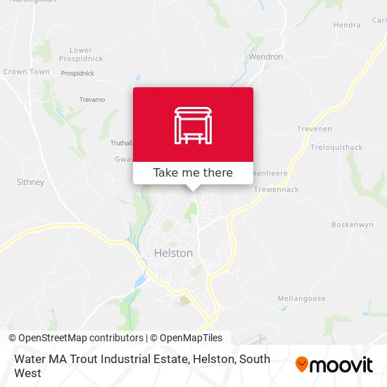 Water MA Trout Industrial Estate, Helston map