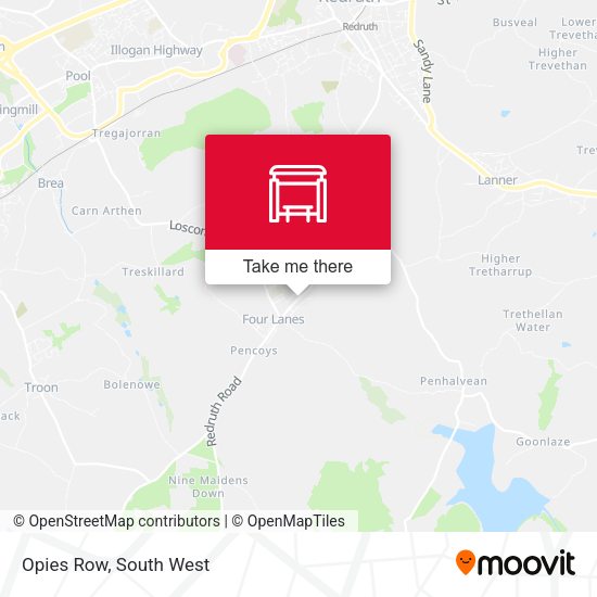 Opies Row map